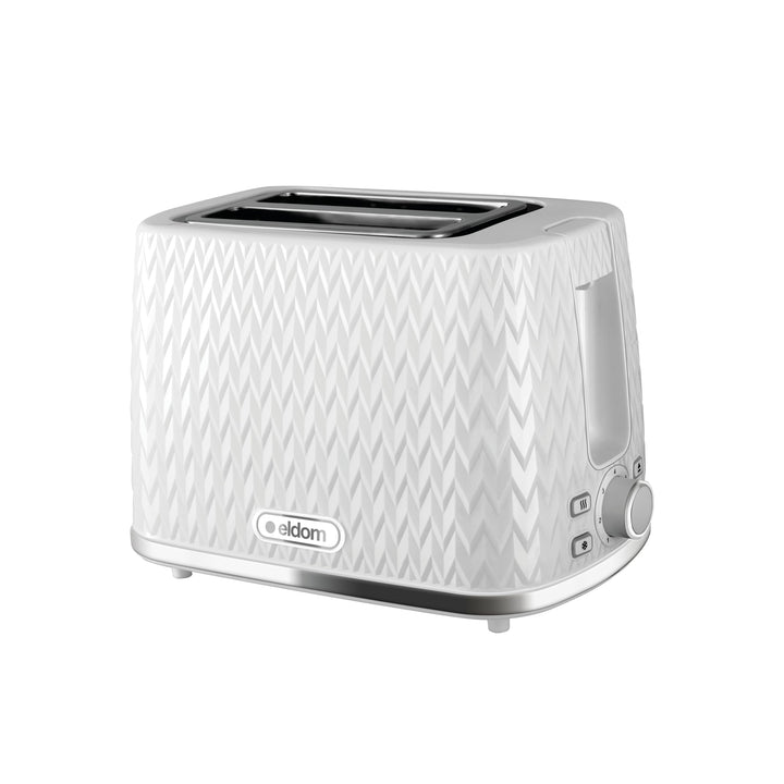eldom TO265 Nele Toaster | 7 Röststufen | Defrost-Funktion | mit integrierten Brötchenaufsatz | Krüm