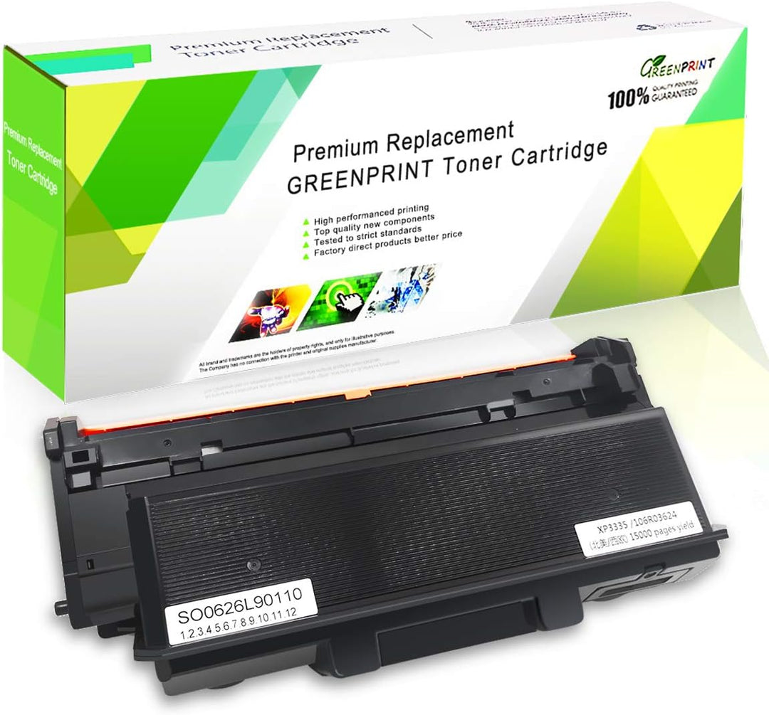 GREENPRINT Kompatible Tonerkartuschen 3330 3335 3345 【Extra Hohe Kapazität】 15000 Seiten Schwarz für