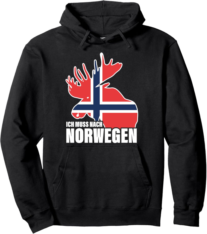 Ich muss nach Norwegen Flagge Fjorde Norwegen Pullover Hoodie