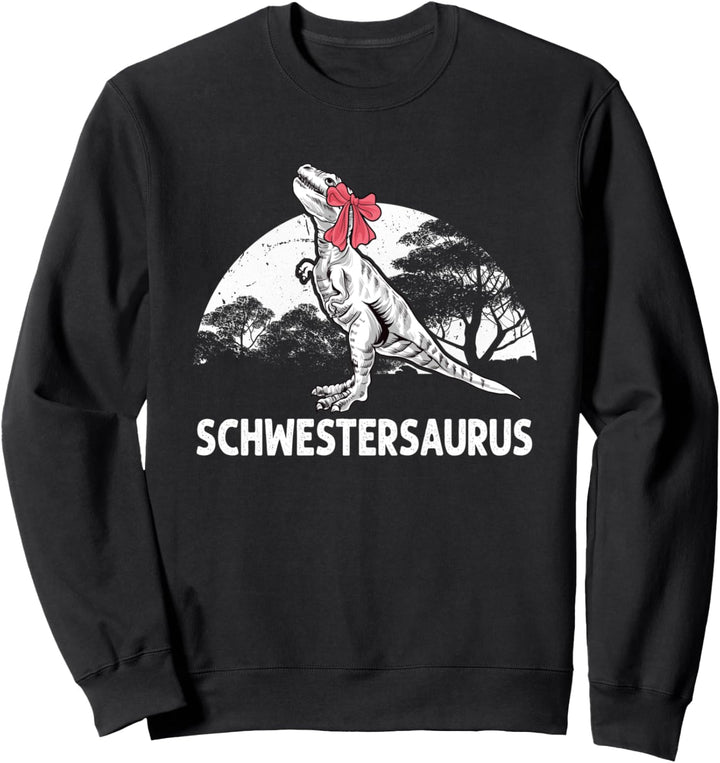 Schwestersaurus Dinosaurier Familie Saurus Dino Mädchen Sweatshirt