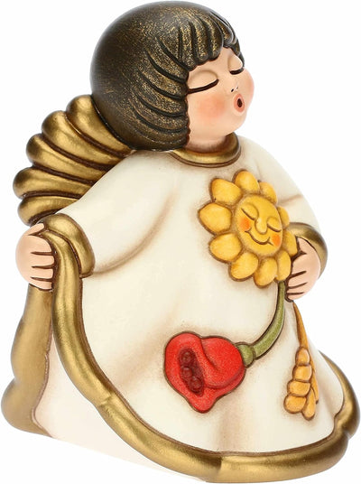 THUN - Muttertag Limited Edition, ikonischer Engel mit Garten des Lebens aus Keramik, handdekoriert,