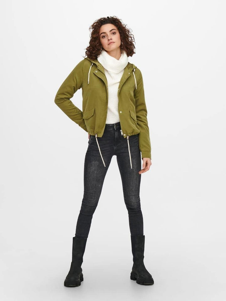 ONLY Damen Onlskylar Parka Jacket Cc OTW Jacke XS Olive Drab, XS Olive Drab