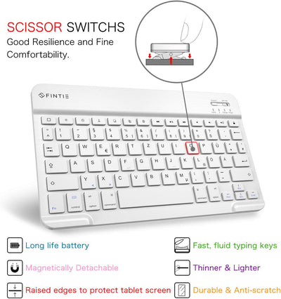 Fintie Tastatur Hülle für iPad 9. Generation (2021)/ 8. Gen (2020) / 7. Gen (2019) 10.2 Zoll - Ultra