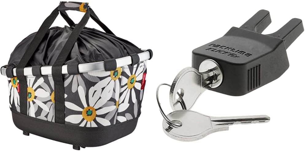 KLICKfix Bikebasket GT, Margarite Bundle mit Steckschloss, Bundle mit Steckschloss