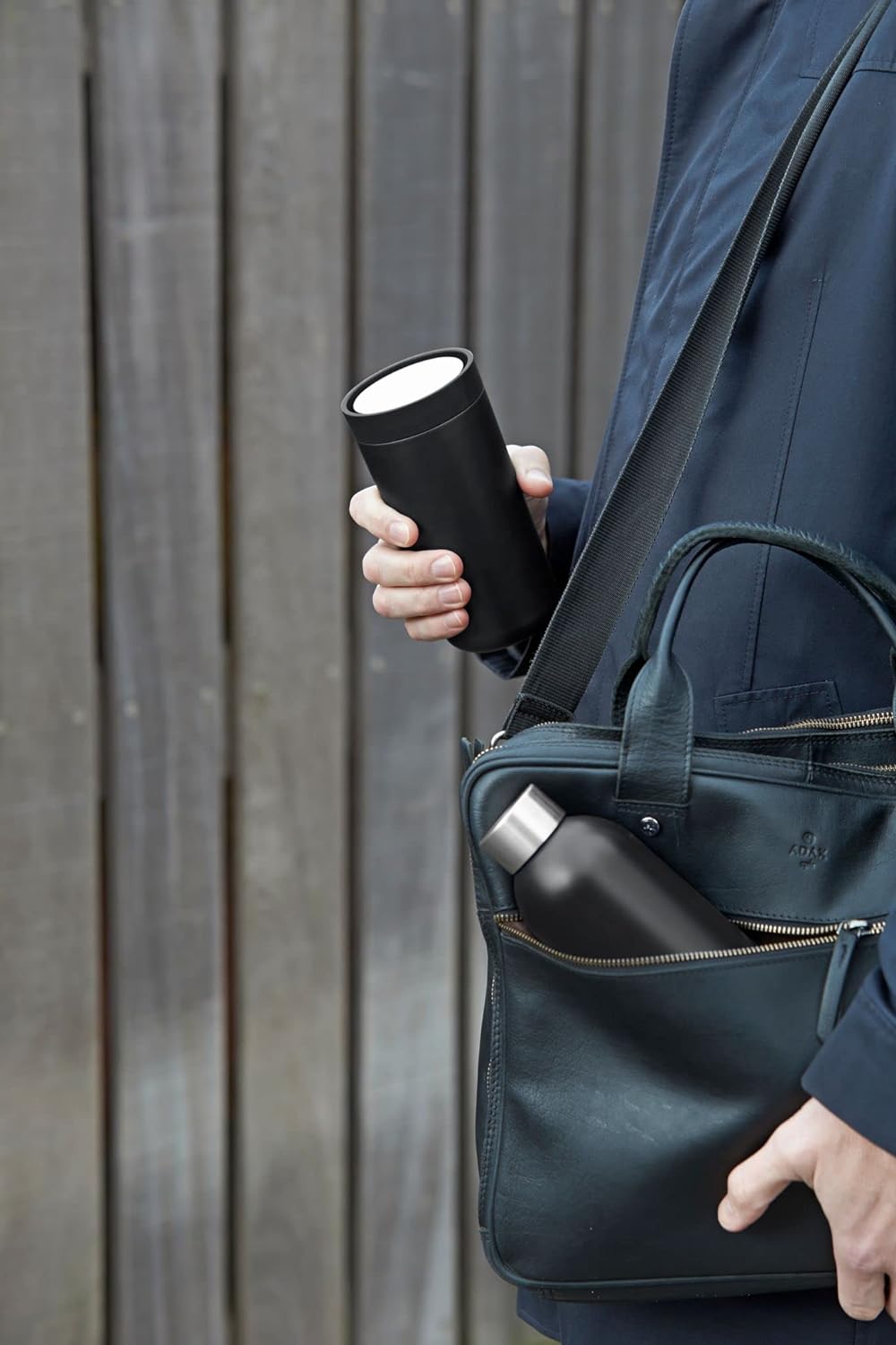 Stelton To-Go Click - Thermobecher, doppelwandige Isolierflasche - Rostfreier, auslaufsicherer Kaffe