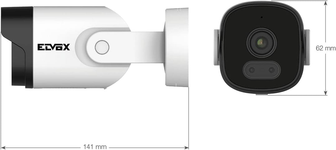 VIMAR 46237.028B WLAN-Kamera für den Innen- und Aussenbereich, Full-HD-Farbbullet, App Überwachung,
