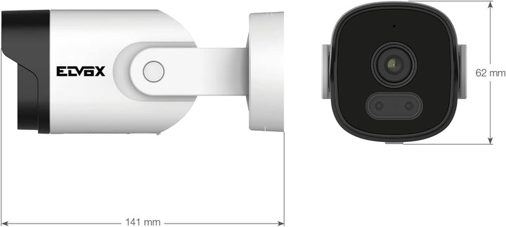 VIMAR 46237.028B WLAN-Kamera für den Innen- und Aussenbereich, Full-HD-Farbbullet, App Überwachung,