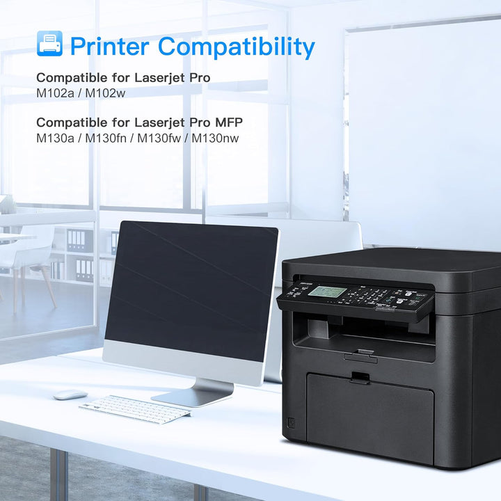 LxTek 17A CF217A Toner Kompatibel für HP 17A Toner für HP Laserjet Pro MFP M130nw Toner für HP Laser