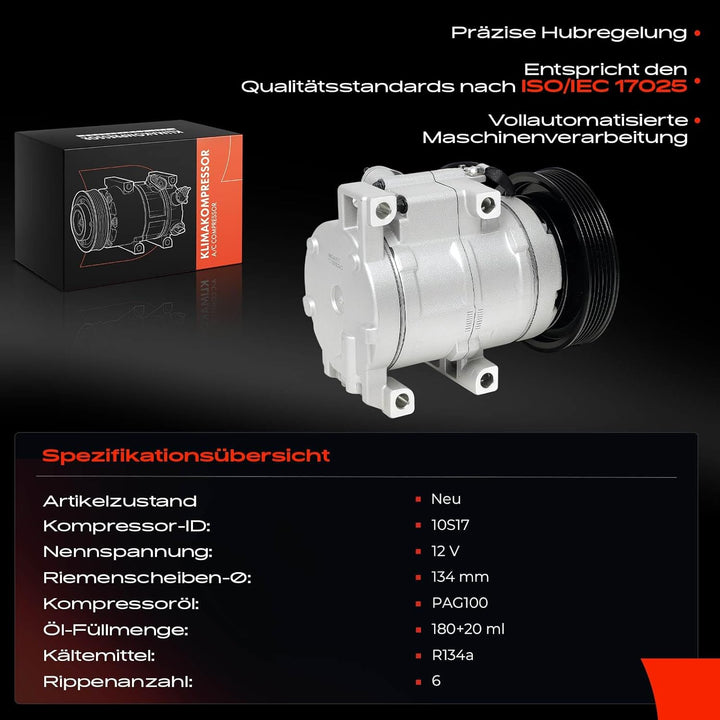 Frankberg Klimakompressor Klimaanlage für 3 BL 5 CR19 CW 1.8L 2.0L Diesel 2007-Heute Replace# BBN261