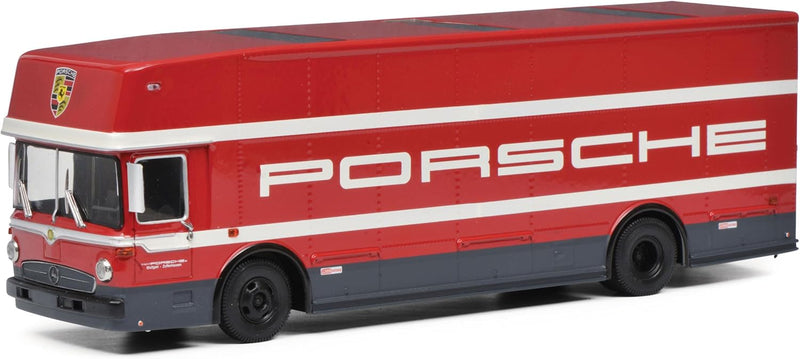 Schuco 452026100 Mercedes-Benz Renntransporter Porsche 1:64, Mehrfarbig, Large