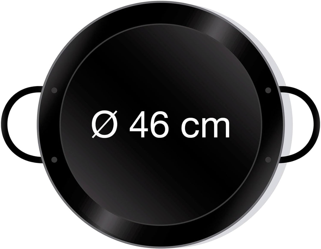 Paellapfanne, Stahl emailliert, 46 cm Durchmesser, das Original aus Spanien von Paella World