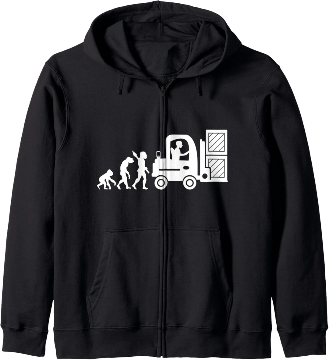Stapler Fahrer Lagerist Gabelstapler Evolution Fun Arbeit Kapuzenjacke