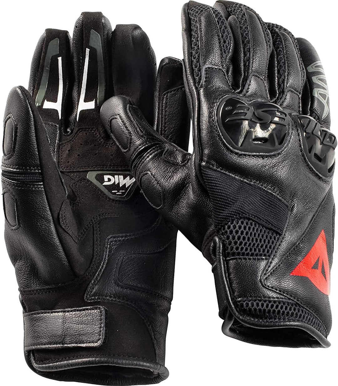 Dainese Mig C2 Unisex Motorradhandschuhe XXXS Schwarz/Schwarz/Schwarz, XXXS Schwarz/Schwarz/Schwarz