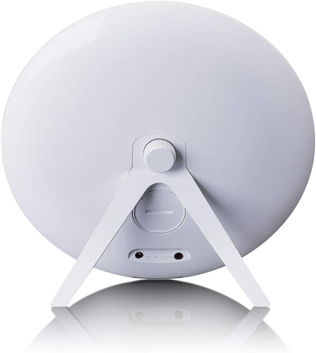 Lenco CRW-4 Uhrenradio - Wellness Wake-Up-Light - Lichtwecker mit Bluetooth - PLL FM Empfänger - zwe
