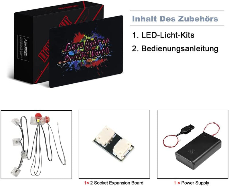 Led Licht Set Kompatibel mit Lego Nissan Skyline GT-R, Dekorationsbeleuchtungsset Compatible with Le