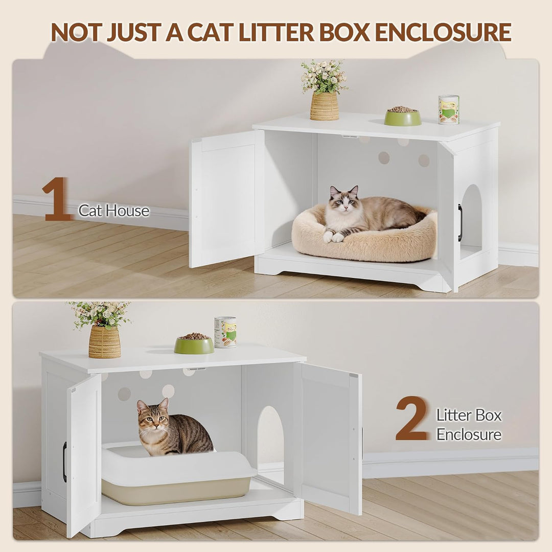 Katzenklo Schrank, Katzenklo Versteckt Schrank Möbel, Katzenhaus Holz, Katzenschrank Beistelltisch m