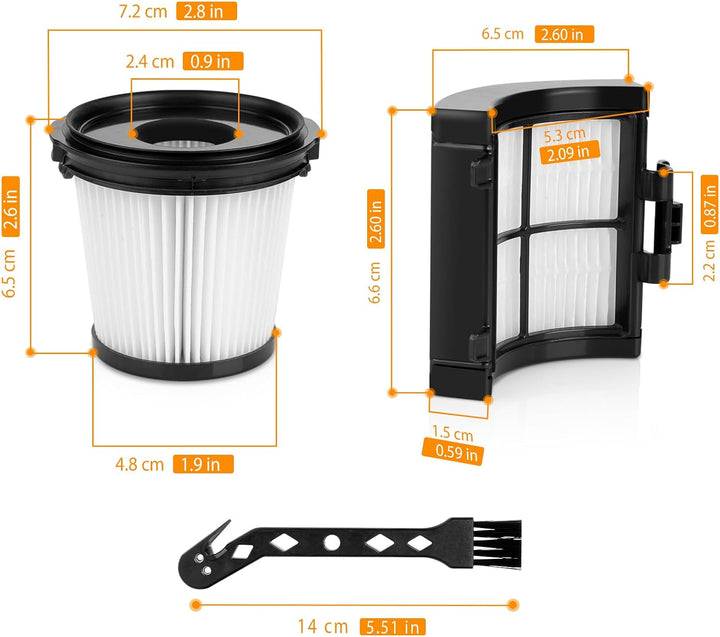 HOUSEMAX IW3612EUT Filter Kompatibel mit Shark IW3611EU, IW3611DE, IW3612EU, IW1611DE, IW1611EU, BU1