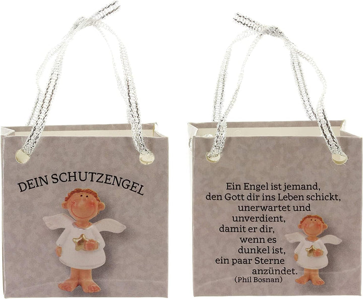 MIJOMA 24 Stück Set Schutzengel in Tüte 2-Fach Sortiert, im 24er Display, Gastgeschenk Glücksbringer