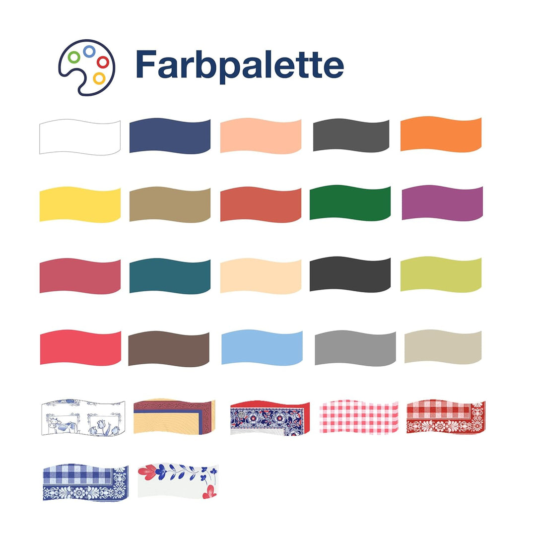 Tork 477303 Guten Appetit Lunchserviette 1/8 Falz / 2-lagige Papierservietten für Snacks oder kleine