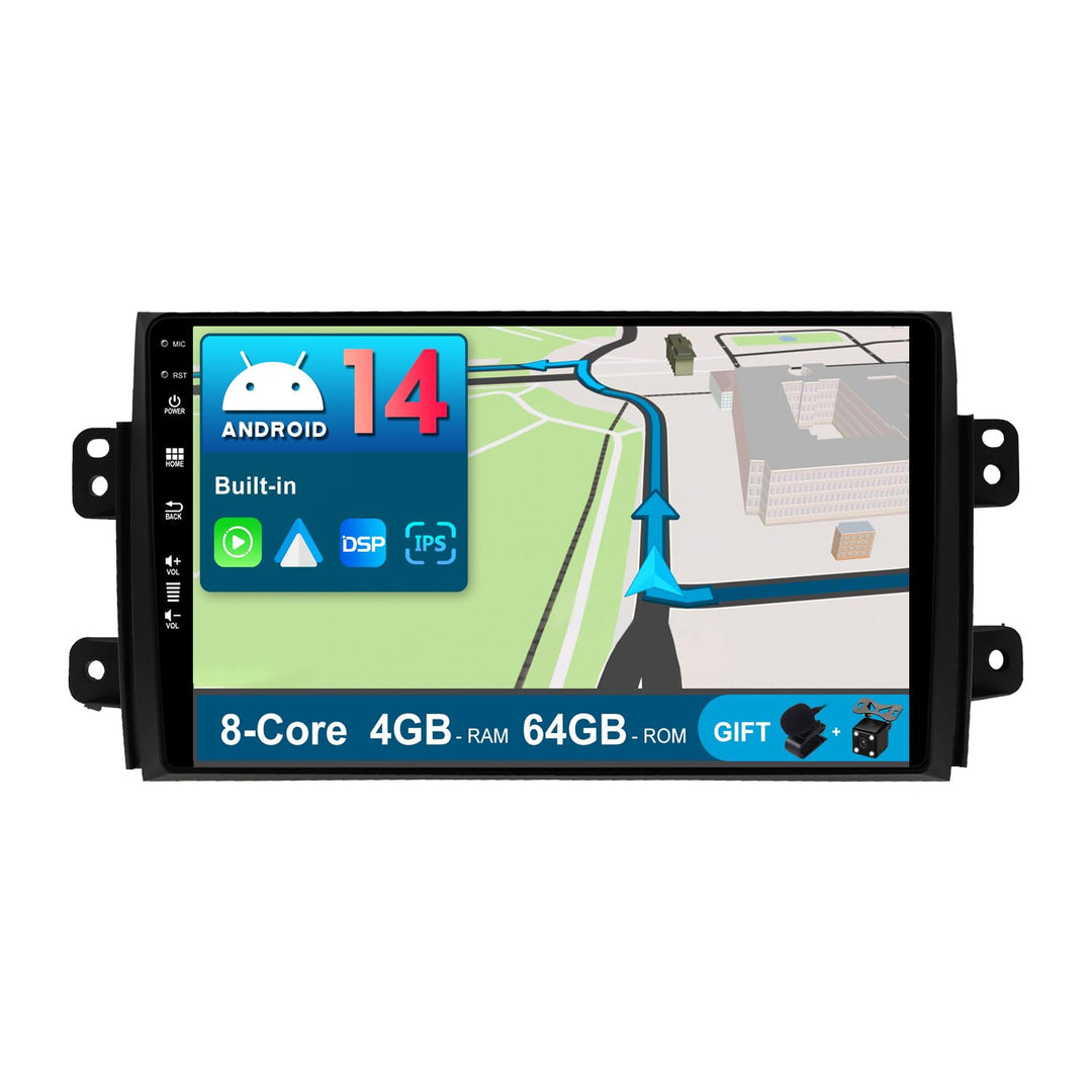 JOYX Android 12 IPS Autoradio Passt für Suzuki SX4 (2006-2013) - 4G+64G - Eingebaut DSP/Carplay/Andr