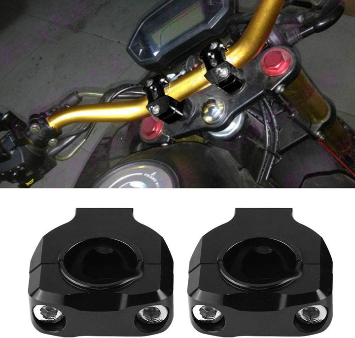 Lenkererhöhung, Aluminiumlegierung Universal Motorrad Lenkerhalterung Klemmheber Bar Riser 28mm