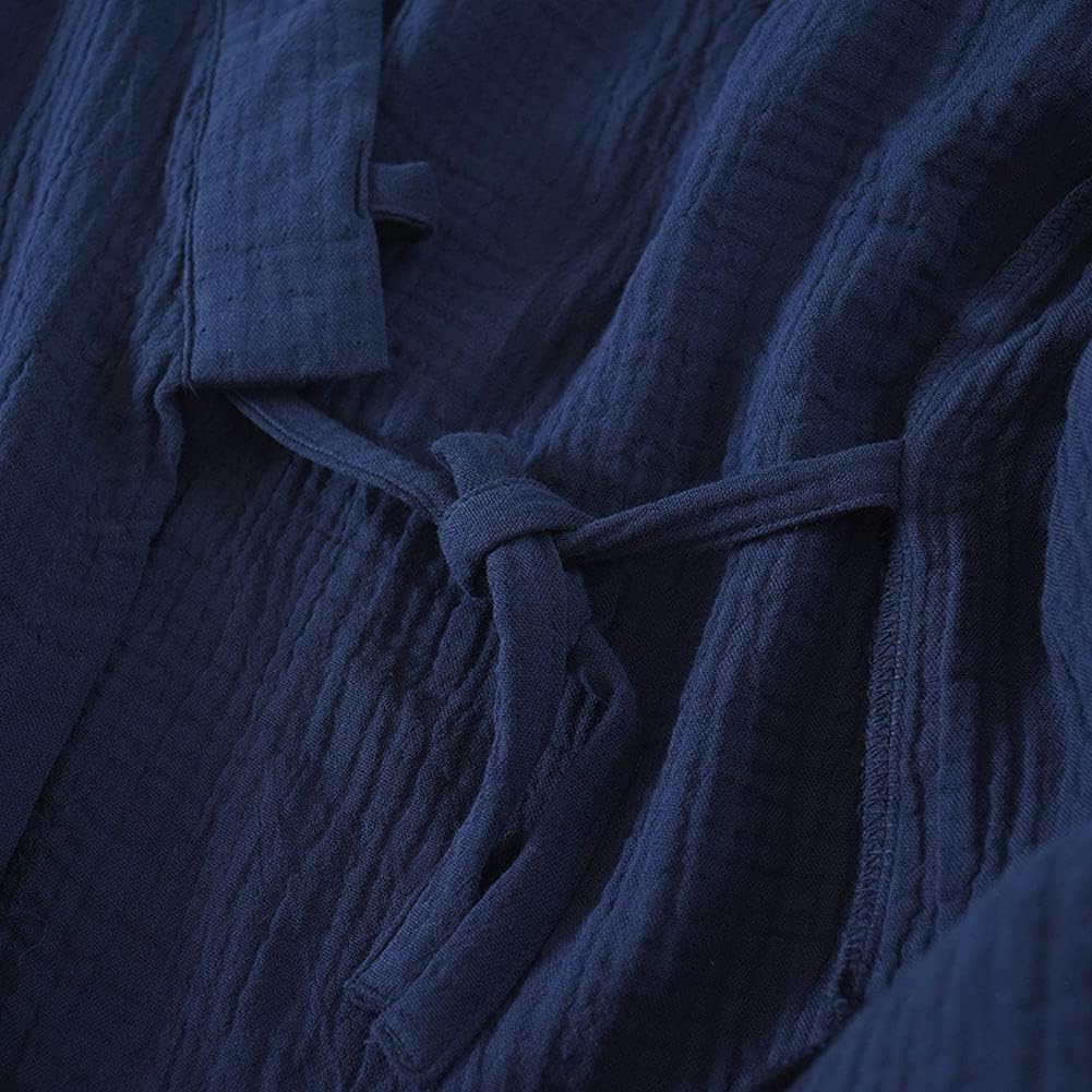 Japanische Kimono Loose Casual Home Pyjamas für Herren Nachtwäsche Grösse M O63