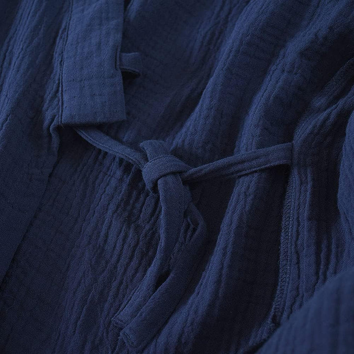 Japanische Kimono Loose Casual Home Pyjamas für Herren Nachtwäsche Grösse M O63