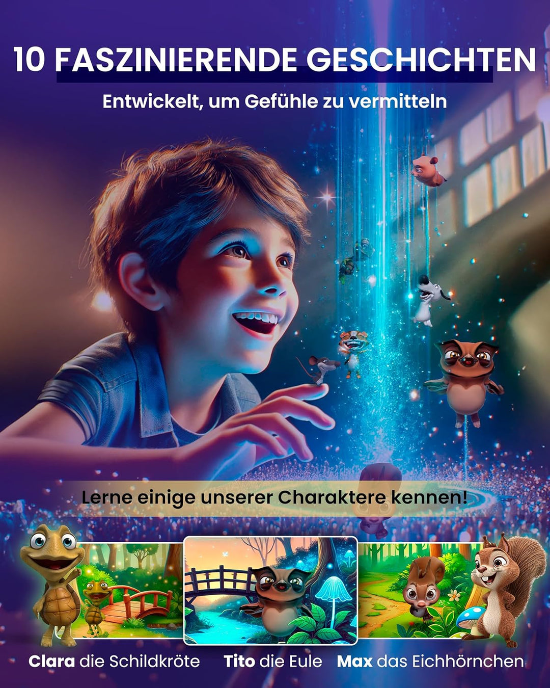 Heromask Tales Pro Riesenversion – EIN 3D-Geschichtenerzähler in Einer Pyramide [4–10 Jahre] | EIN p