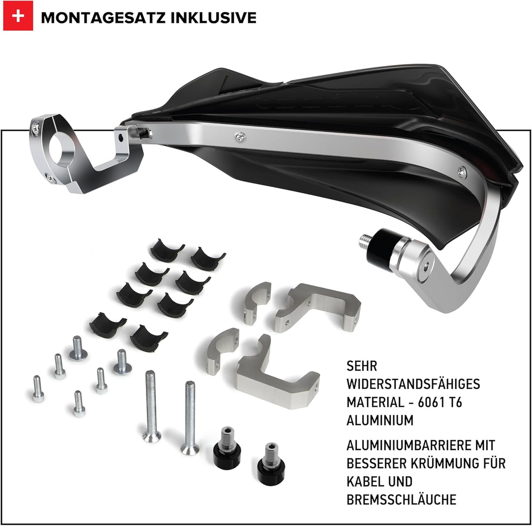 POLISPORT 8308800022 - Trail Blazer Handschutzprotektoren für CFMOTO 450MT (2024–2025) mit 2-Punkt-B