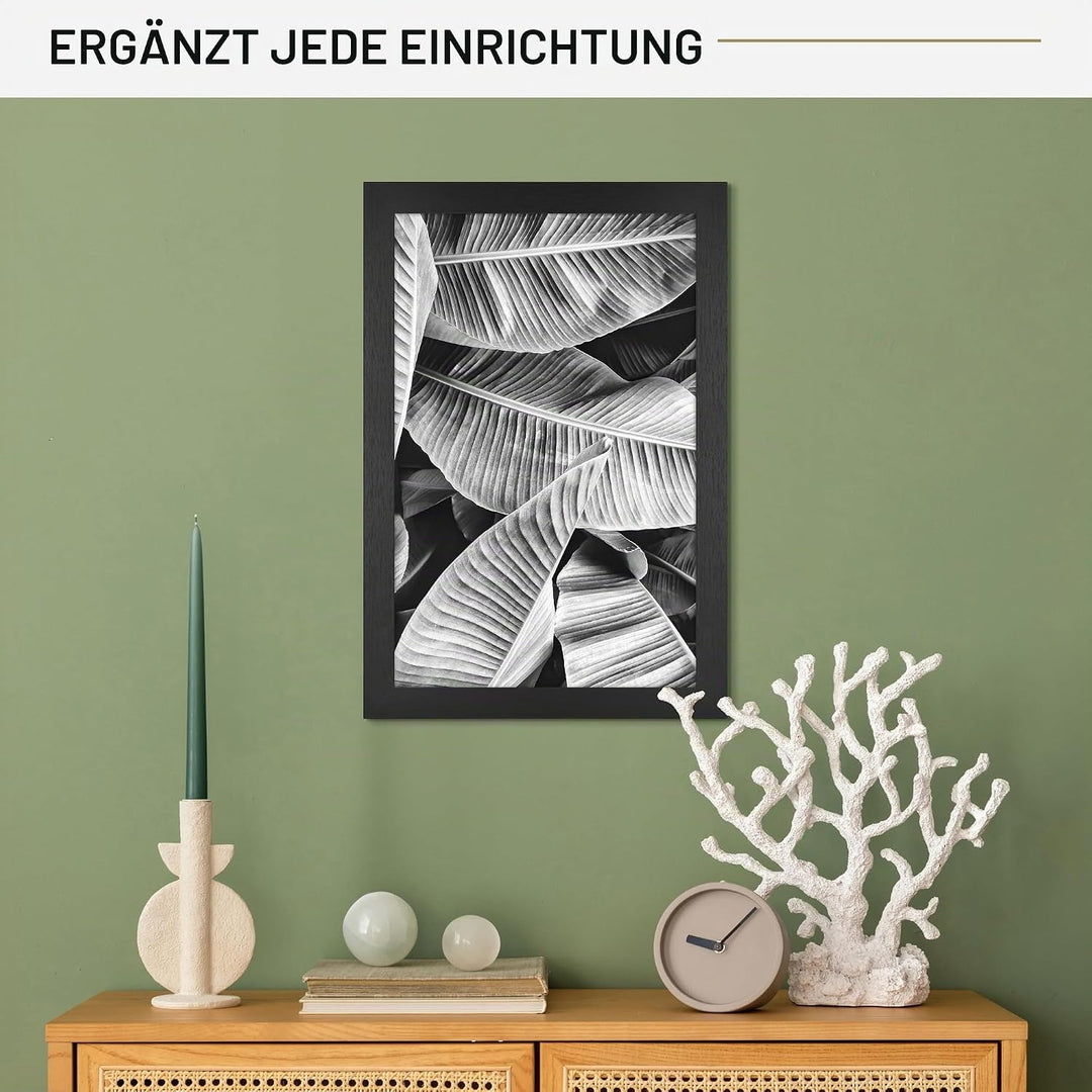 MCS Studio Galerie-Rahmen, schwarze Holzmaserung, 27,9 x 43,2 cm, Einzelbett Schwarz Holz-Optik 11 x
