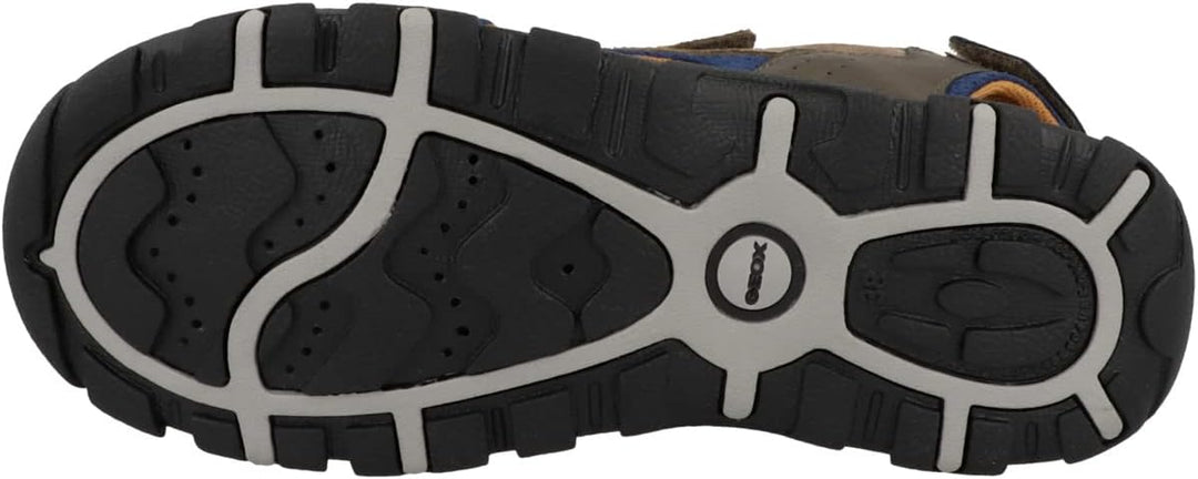 Geox Mädchen Jr Strada A Sandalen 25 EU Brown Avio, 25 EU Brown Avio