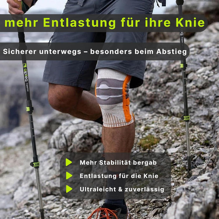 Zugspitze Carbon Wanderstöcke Teleskop – Ultraleichte Trekkingstöcke für Damen, Herren & Kinder | Ve