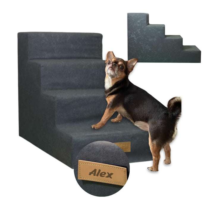 Sofatreppe für Hunde und Katzen – Hundetreppe für Bett & Sofa – 3- oder 4-stufig, rutschfest & wasch