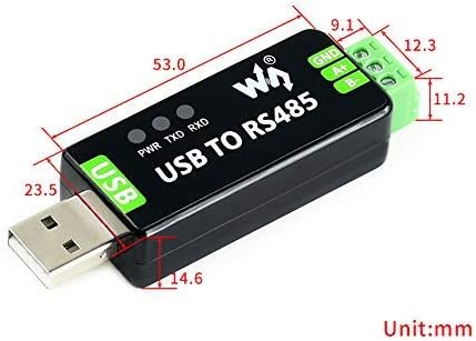 Waveshare Industrial USB to RS485 Converter with original FT232RL 300-921600bps Baudrate Built-in Em
