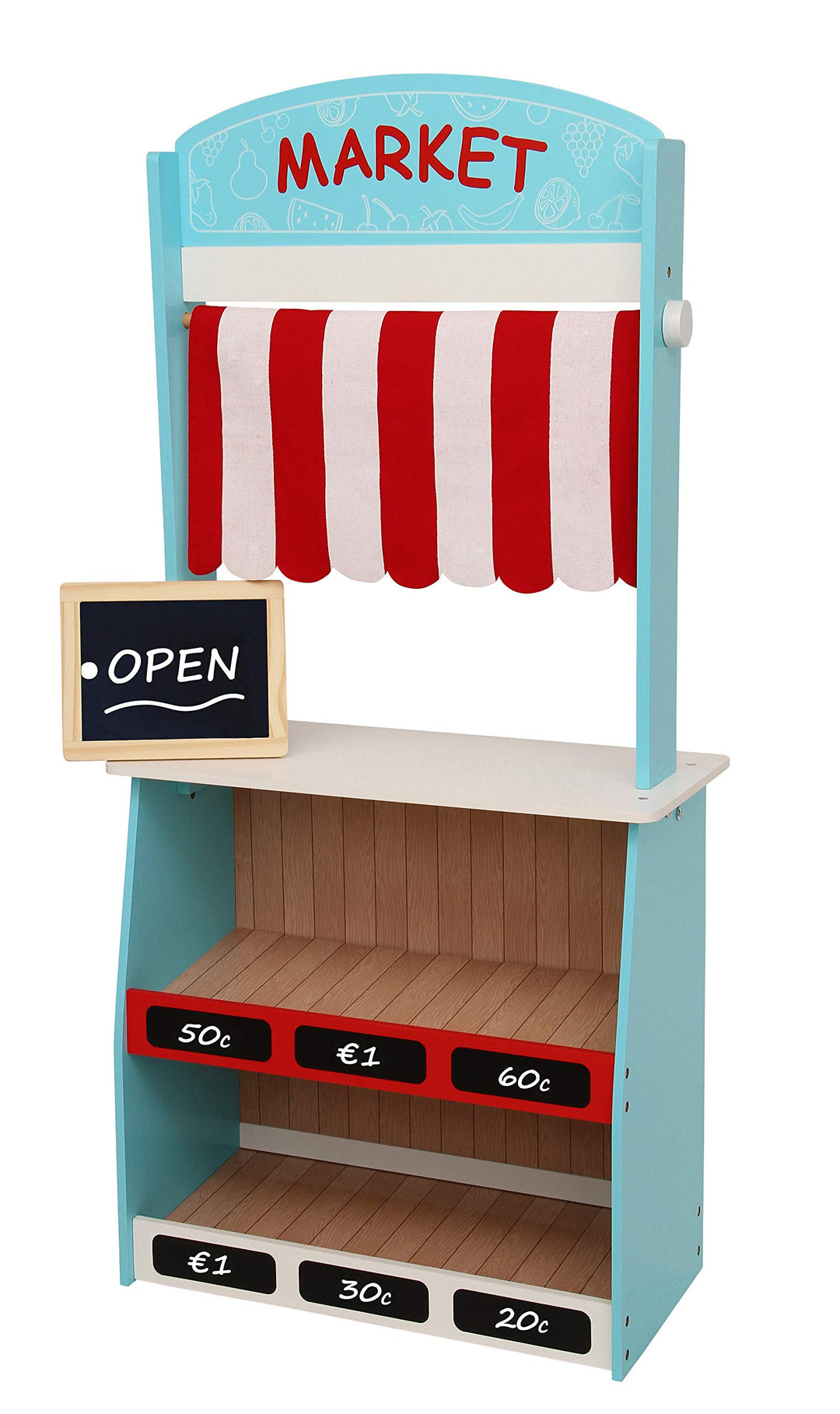 Bayer Chic 2000 2-in-1 Kaufladen &amp; Puppentheater | Holz | Mit Tafel | Multifunktionaler Spielspass: