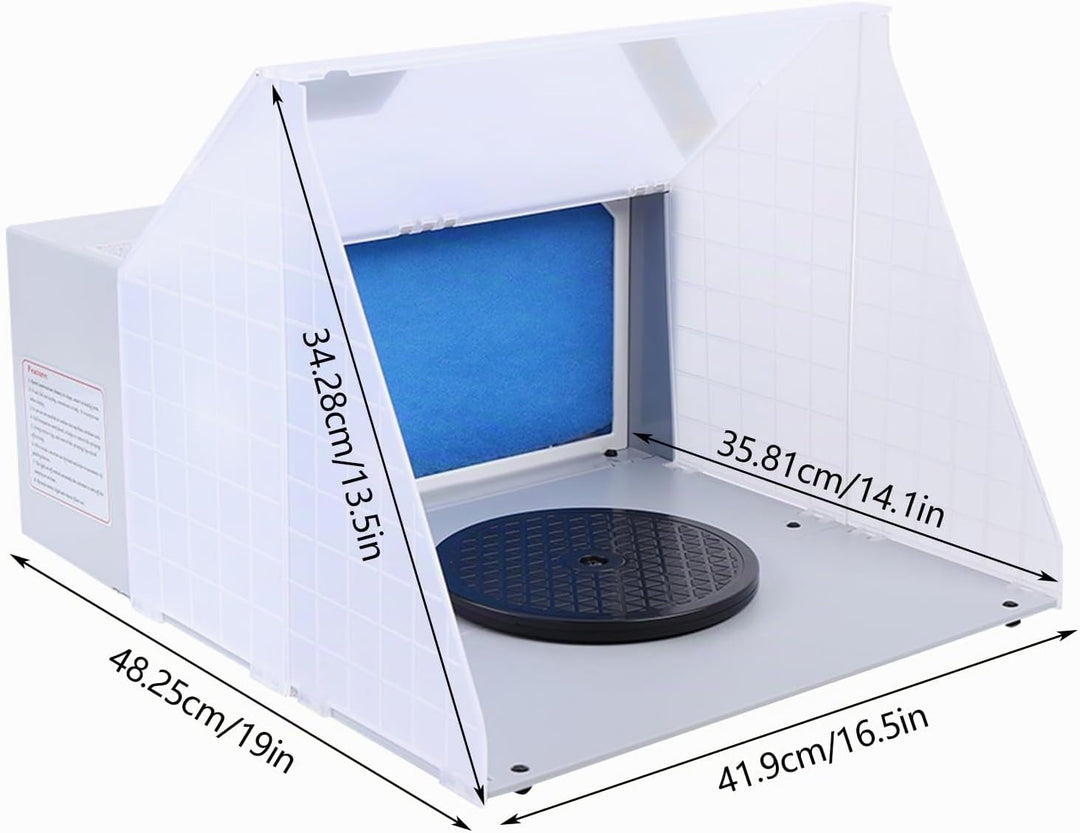 Sprühmaschine Absaugeinrichtung, Airbrush-Absauganlage - Abluftmenge 4 m³/min, Airbrush-Kompressor-S