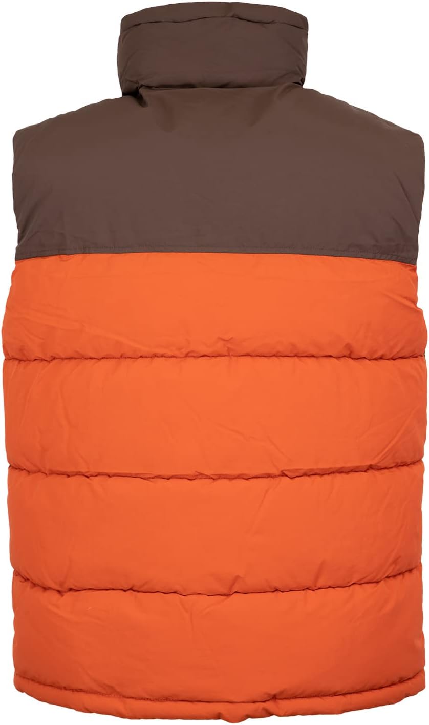 Karl Kani Block Puffer Vest Weste S dark orange, S dark orange