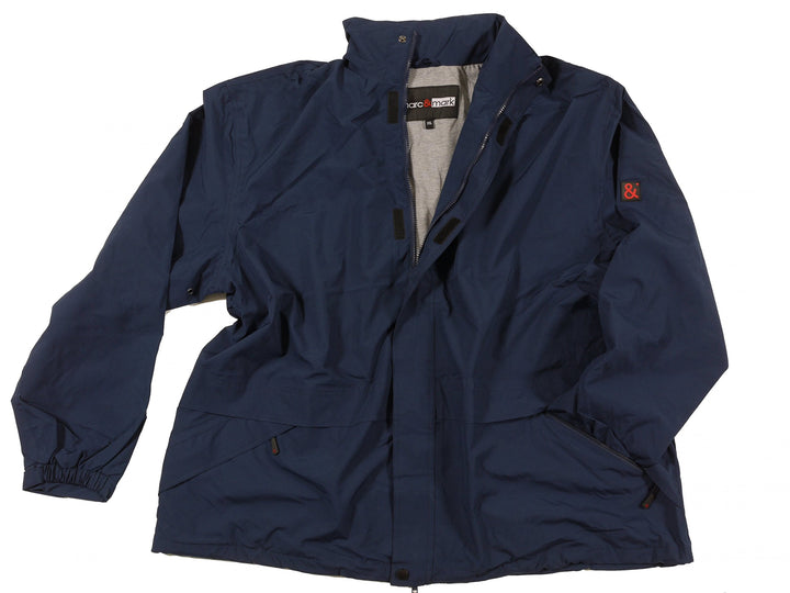 Marc & Mark Funktions- Regenjacke in Herrenübergrösse bis 12XL, schwarz, Blau