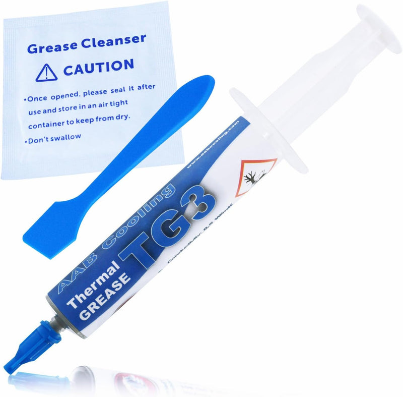 AABCOOLING Thermal Grease 3-10g - Hochleistungs 8,5W/mK Wärmeleitpaste mit Silber Für Alle CPU-PC Kü