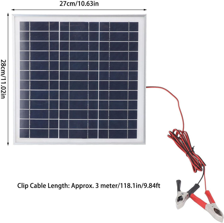 50 W 18 V Solarpanel, Monokristallines Silizium-Solarpanel-Ladegerät für Auto, Boot, Marine, Wohnmob