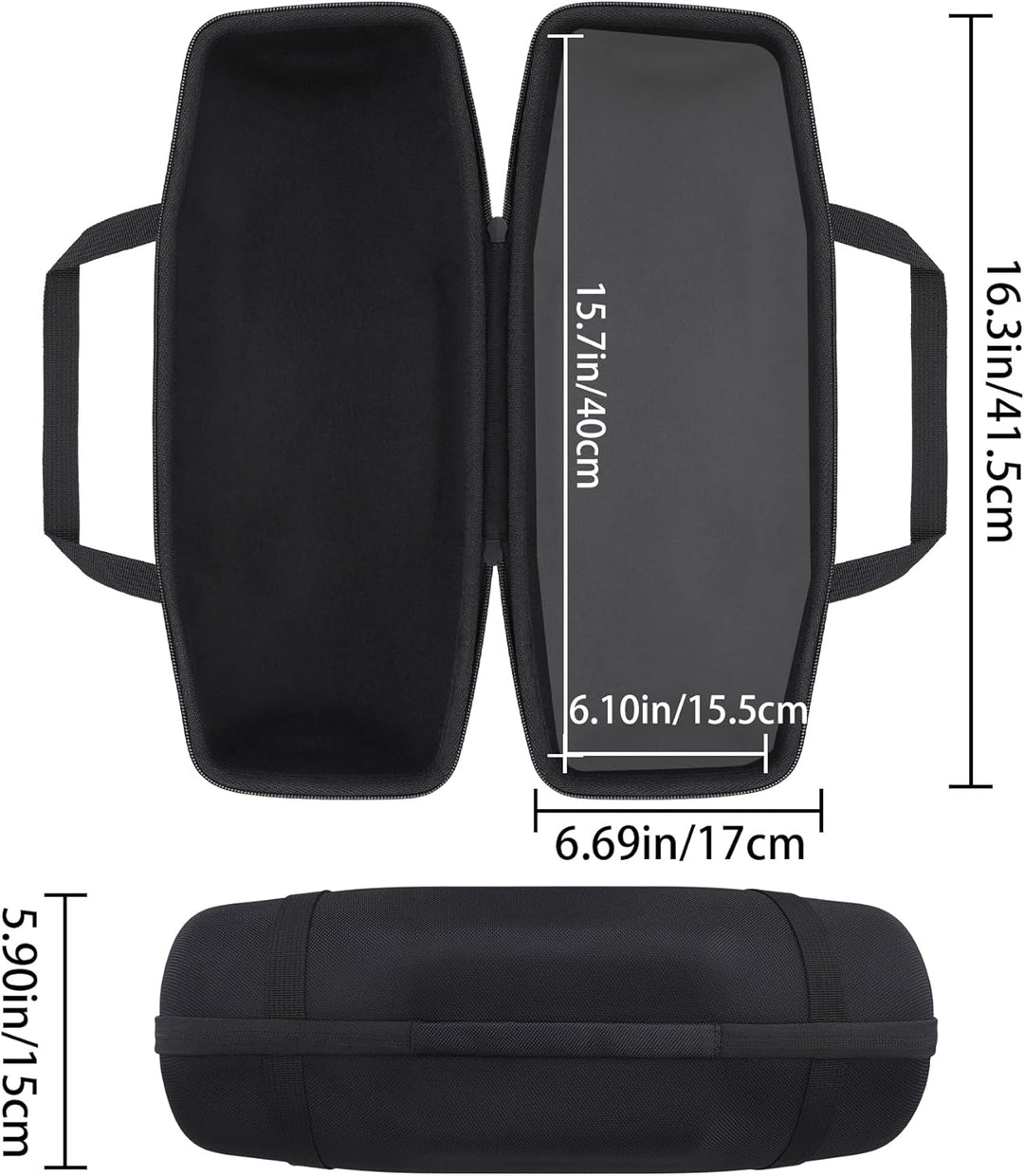 co2CREA Hart Reise Schutz Hülle Etui Tasche für JBL Xtreme 4 Tragbarer Bluetooth Lautsprecher,Nur Ta