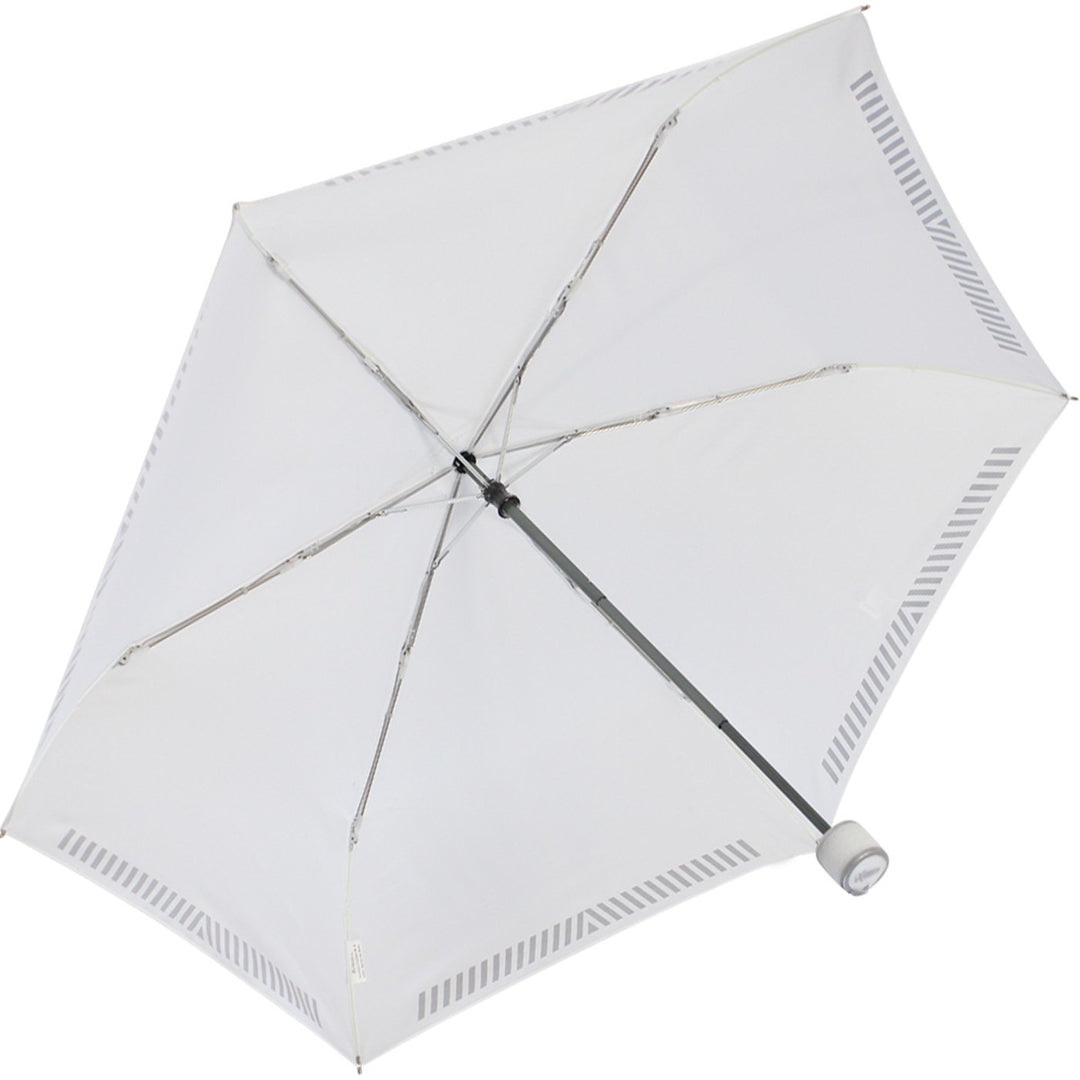 iX-brella Mini Hochzeits-Taschenschirm mit reflektierender Borte Namen und Herzen personalisiert Zwe