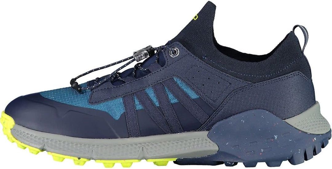 CMP Herren Hosnian Low Shoe Trekking-Schuhe 45 EU Blau Fluo Grün B Blue Verde Fluo, 45 EU Blau Fluo