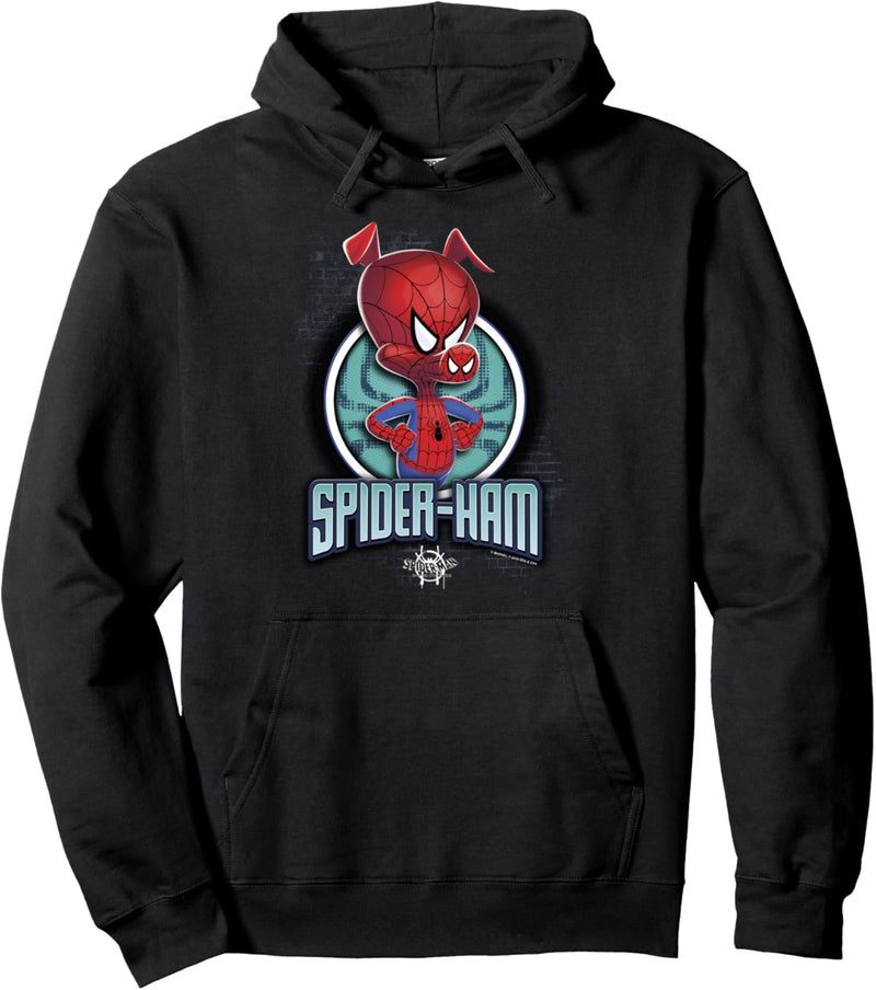 Marvel Spider-Man Spiderverse Spider-Ham Pose Pullover Hoodie