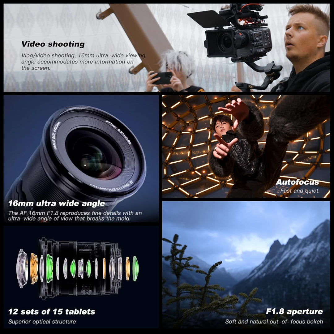 VILTROX 16mm F1.8 Full-Frame STM Autofokus Objektive für Nikon Z Mount Kamera Objektive Camera Lense