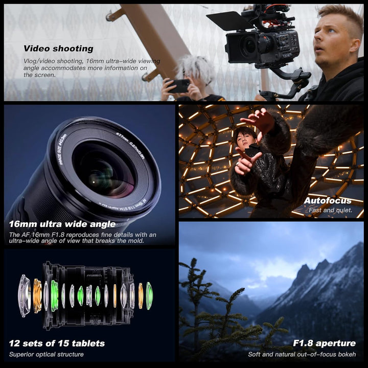 VILTROX 16mm F1.8 Full-Frame STM Autofokus Objektive für Nikon Z Mount Kamera Objektive Camera Lense