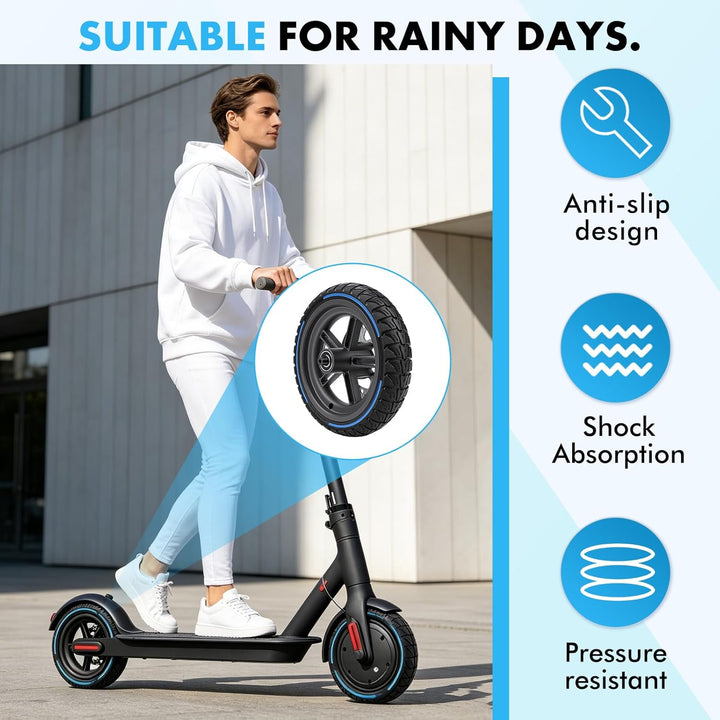 BuyWeek E-Scooter Hinterrad Vollgummireifen mit 120 mm Scheibenbremse für Xiaomi M365 PRO, Explosion