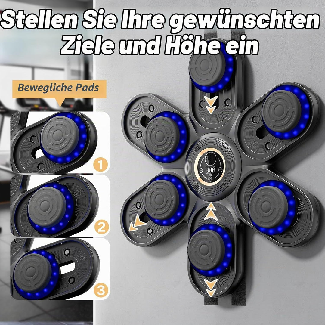 Sportneer Music Boxing Machine – Boxmaschine mit Musik, mit Handschuhen &amp; beweglichen Schlagpads, Wa