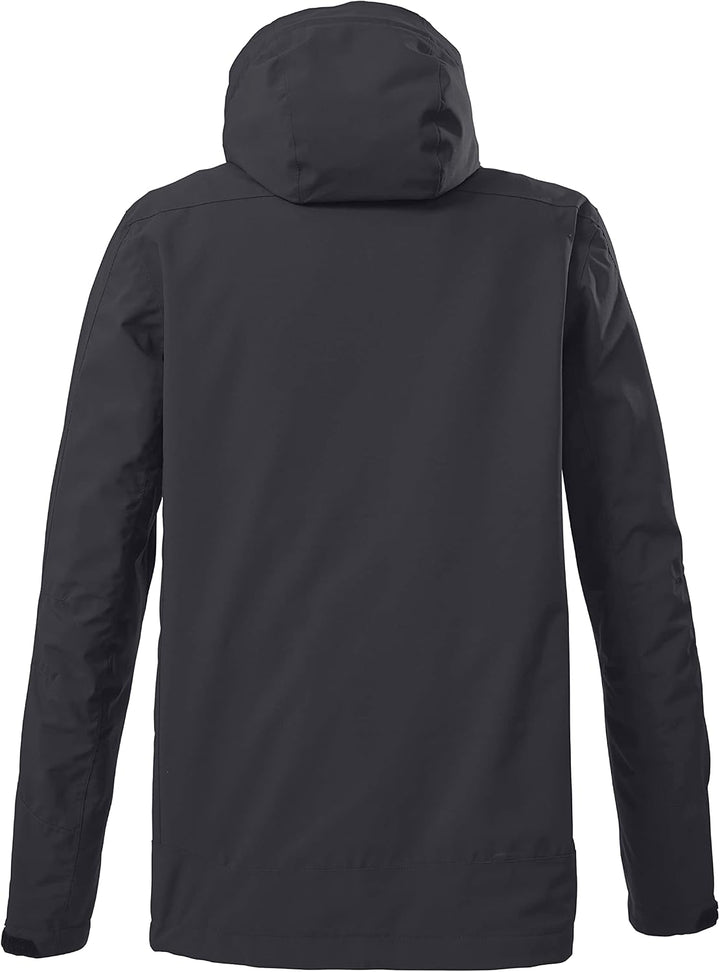 Killtec Herren Kos 87 Mn Jckt_xenios Funktionsjacke/Outdoorjacke mit abzippbarer Kapuze L Schwarz, L
