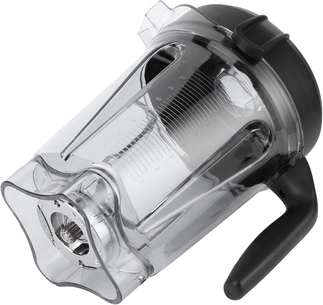 Tbest Mixerbehälter, Mixbecher, Transparenter Behälter für Küchenmixer mit Ersatzdeckel und Klinge,